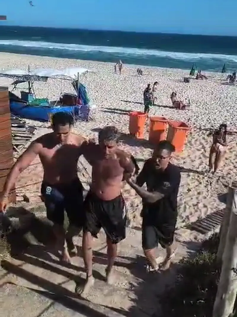 Luquinhas do Chapadão sendo preso