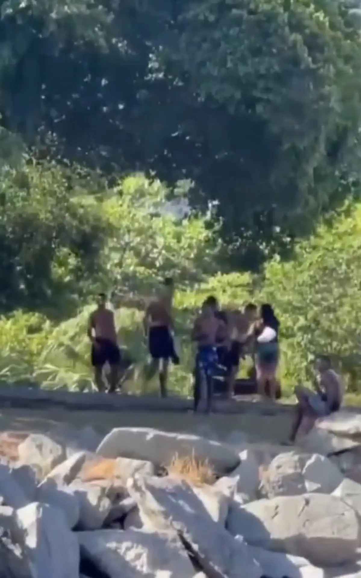 Uma mulher foi agredida por criminosos.