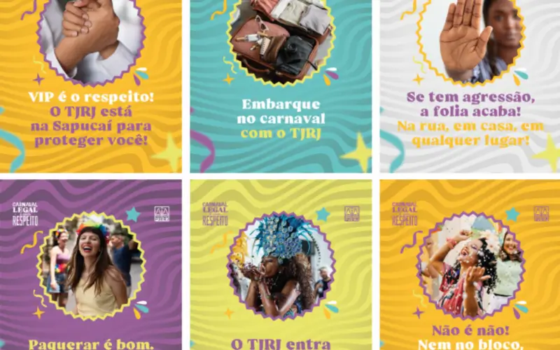 Campanhas sobre o assédio feminino no carnaval