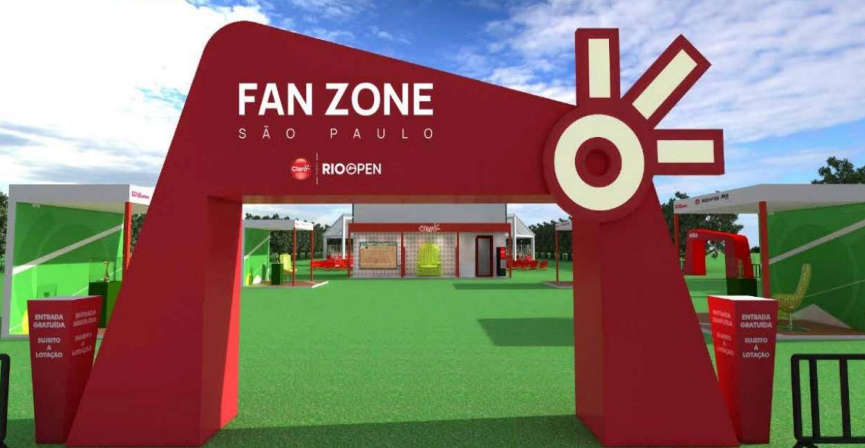 Fan Zone da Claro em São Paulo