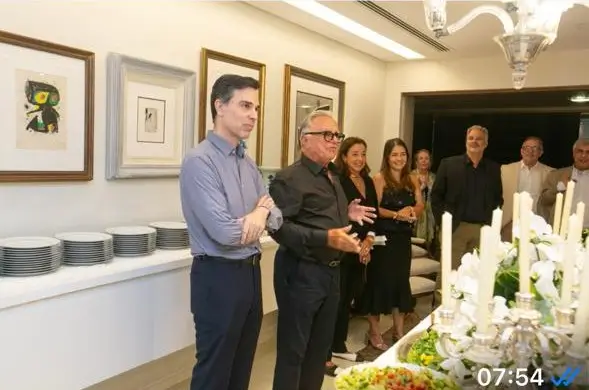 Casal Lúcia e Pedro Grossi oferece jantar para médicos e homenageia Alexandre Seciliano