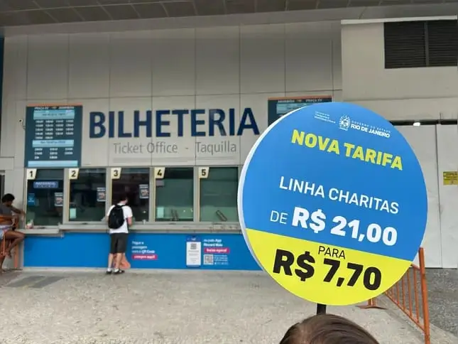 Nova Tarifa nas Barcas