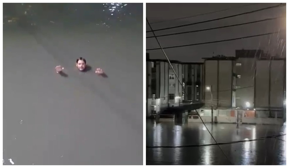 Ruas alagadas