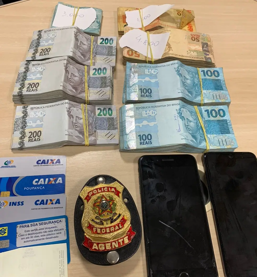 Material Apreendido pela polícia