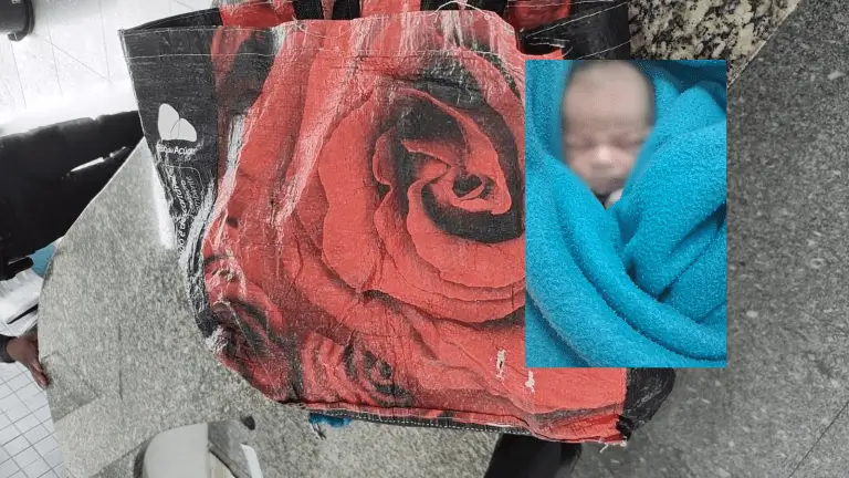 Recém-nascido foi encontrado em uma sacola plástica