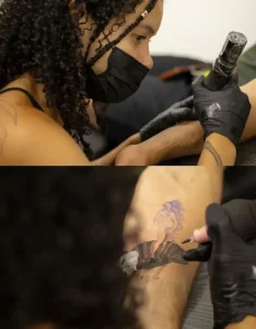 A Vênus de Botticelli em tattoo de Laura Rosendo.