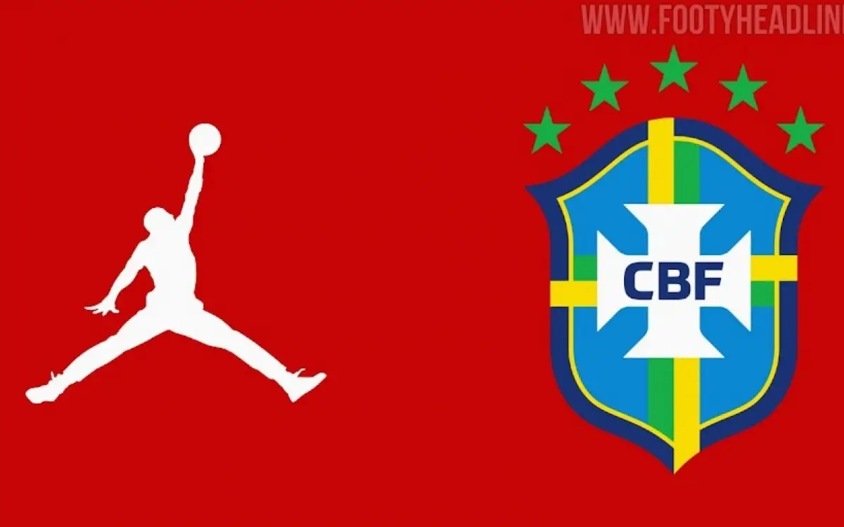 Seleção Brasileira com camisa vermelha