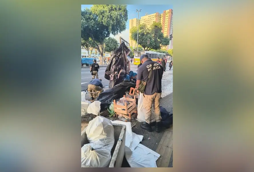 Agentes da Seop realizaram uma operação no Centro do Rio