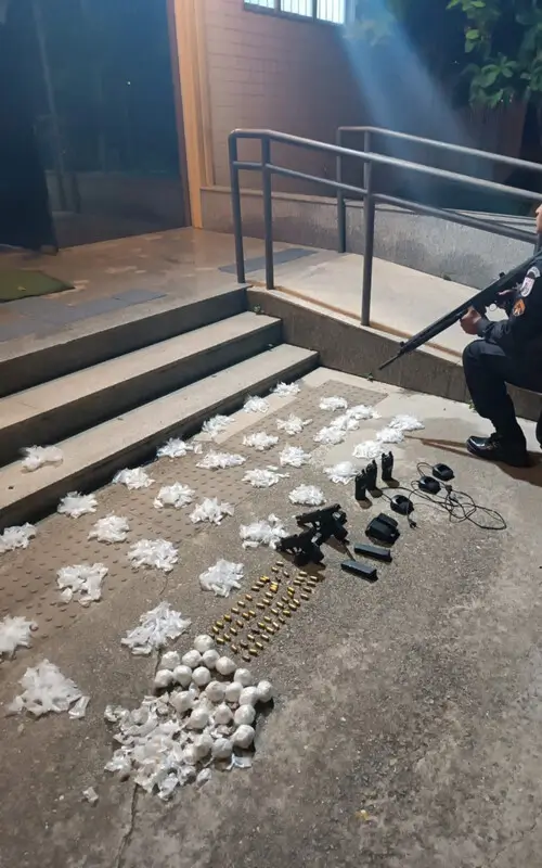 PM apreendeu armas, drogas e munições