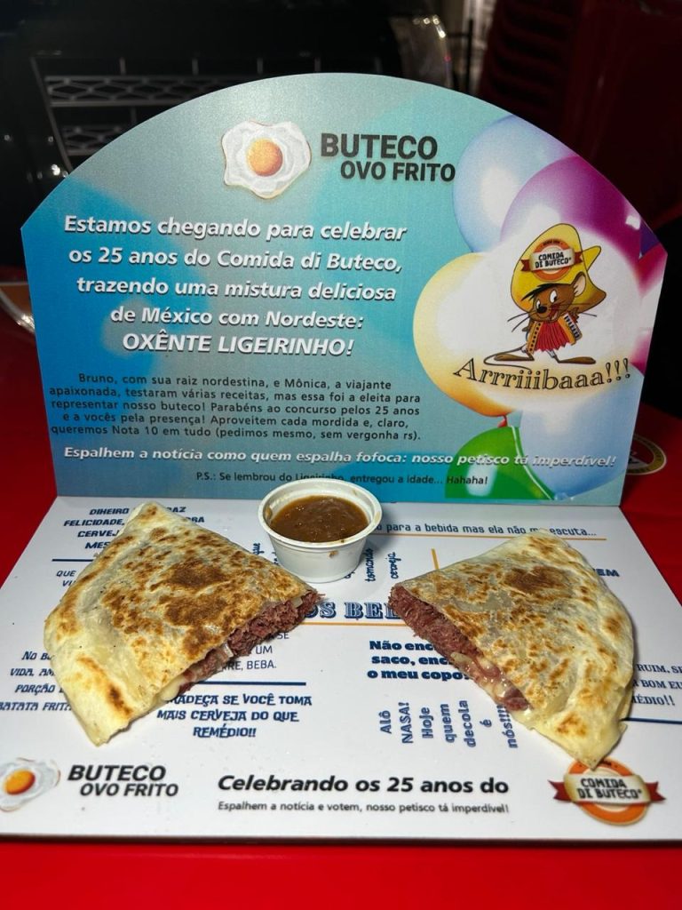 Oxente Ligeirinho: petisco do Buteco Ovo Frito