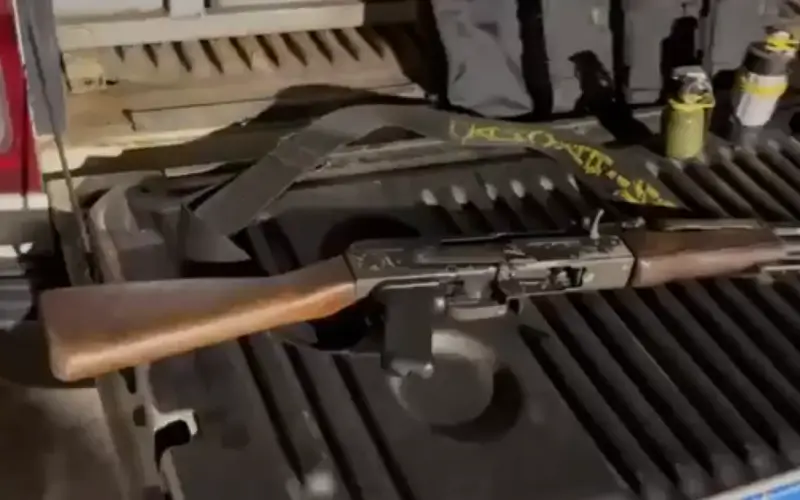 Armas do confronto na Ilha do Governador