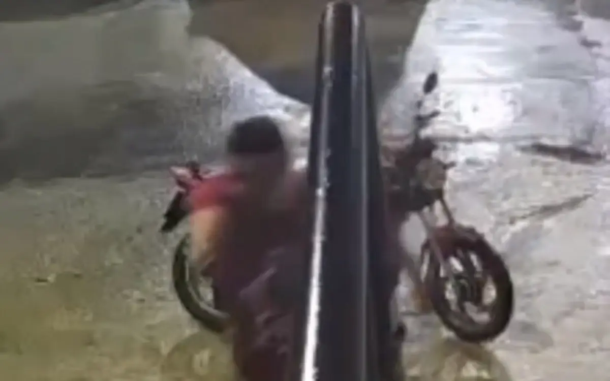 Câmera de segurança flagrou os disparos