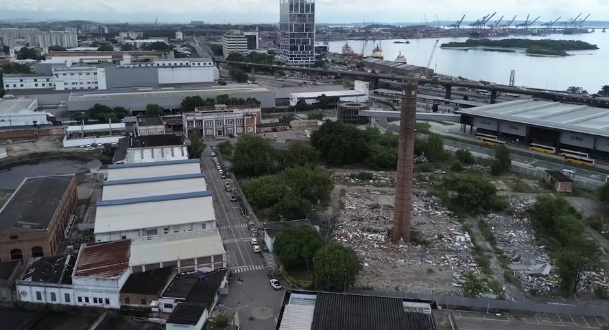 Local onde será construído o Estádio do Flamengo