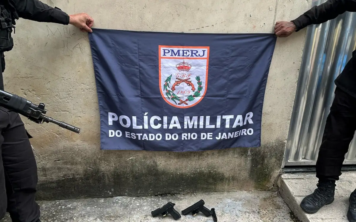 Armas apreendidas em Bangu
