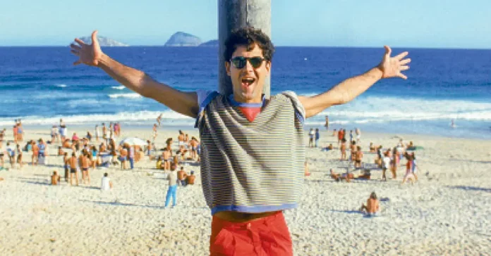 Cazuza na praia