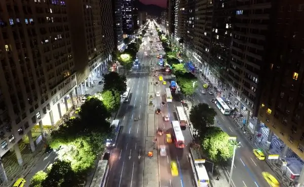 Centro do Rio de Janeiro, a noite