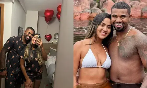 Davi Brito com ex-namorada