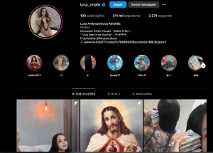 Instagram da Luna Abrahão