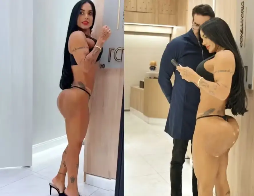 Kamila Simioni faz procedimento