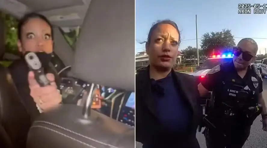 Jennifer Benitez presa por sacar arma