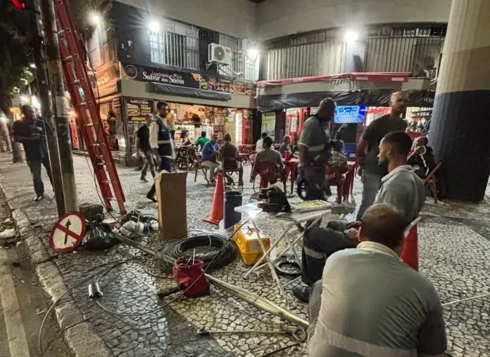 Obras da Claro na Lapa