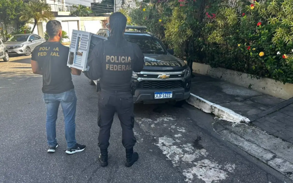 Policiais apreenderam celulares e computadores