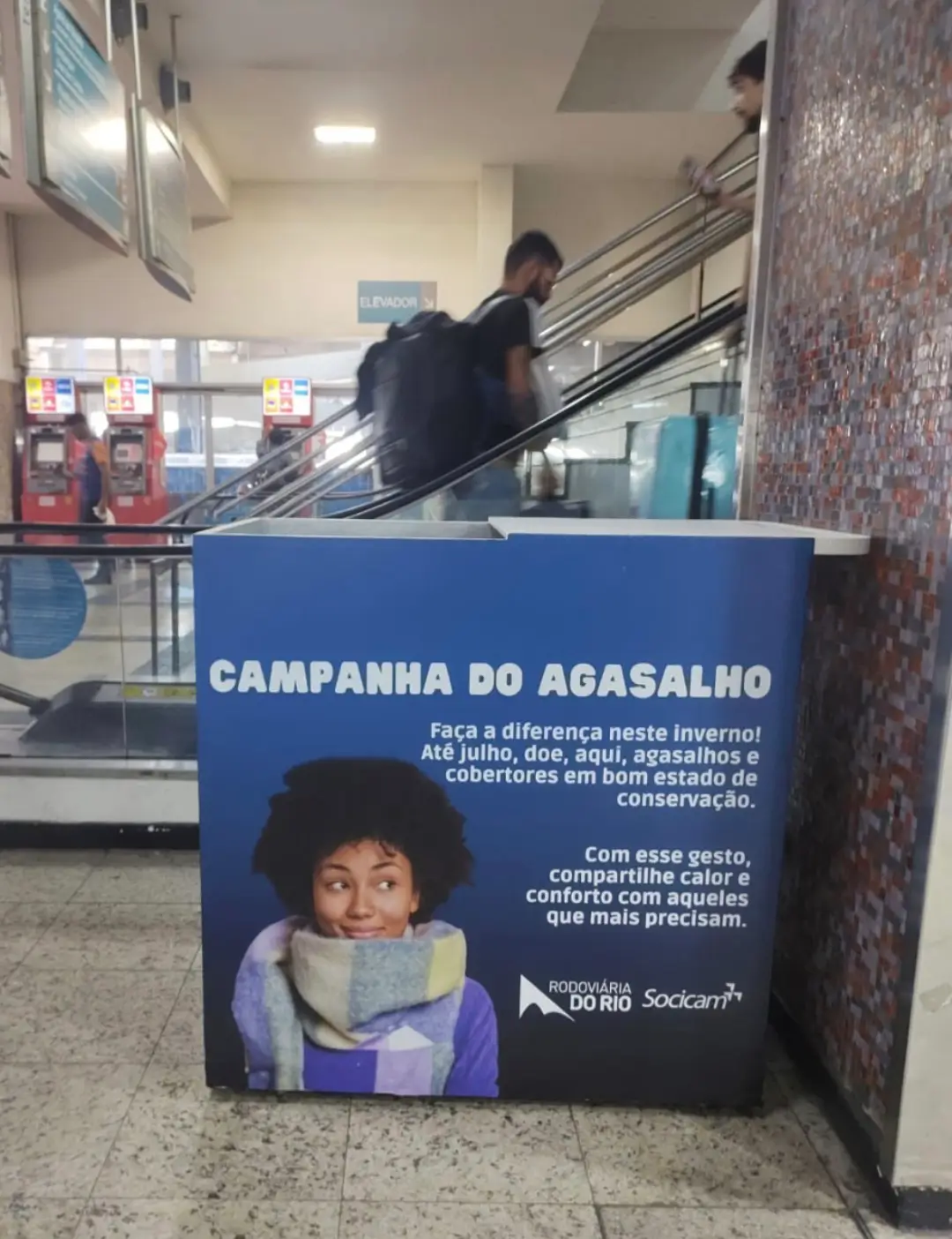 Campanha do Agasalho na Rodoviária Novo Rio