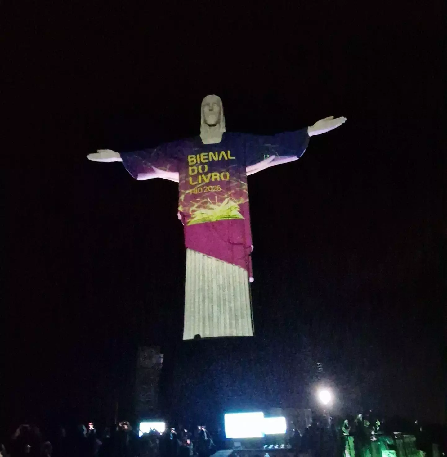 Cristo Redentor a noite