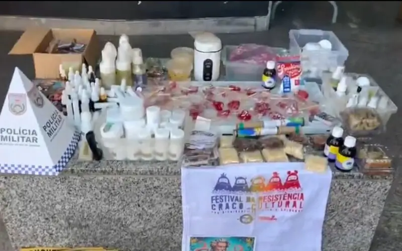 material apreendido estava em embalagens personalizadas