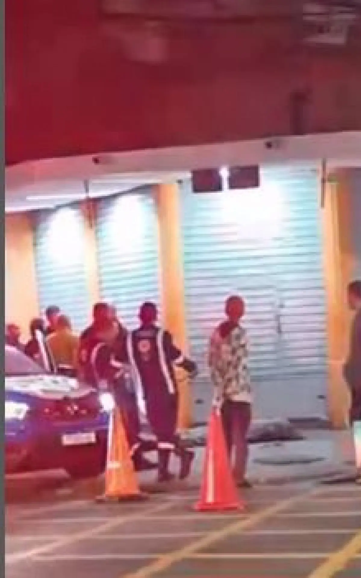 Lugar onde o morador de rua dormia