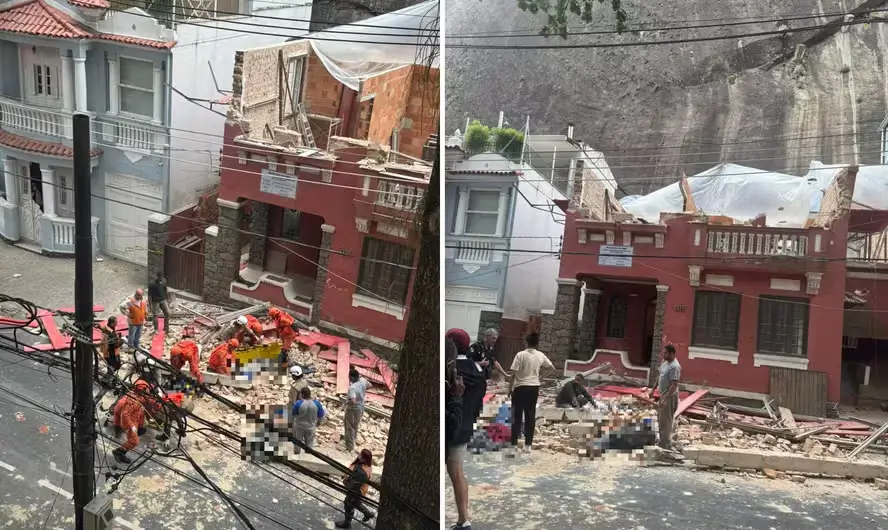 Desabamento na Urca, Zona Sul do Rio