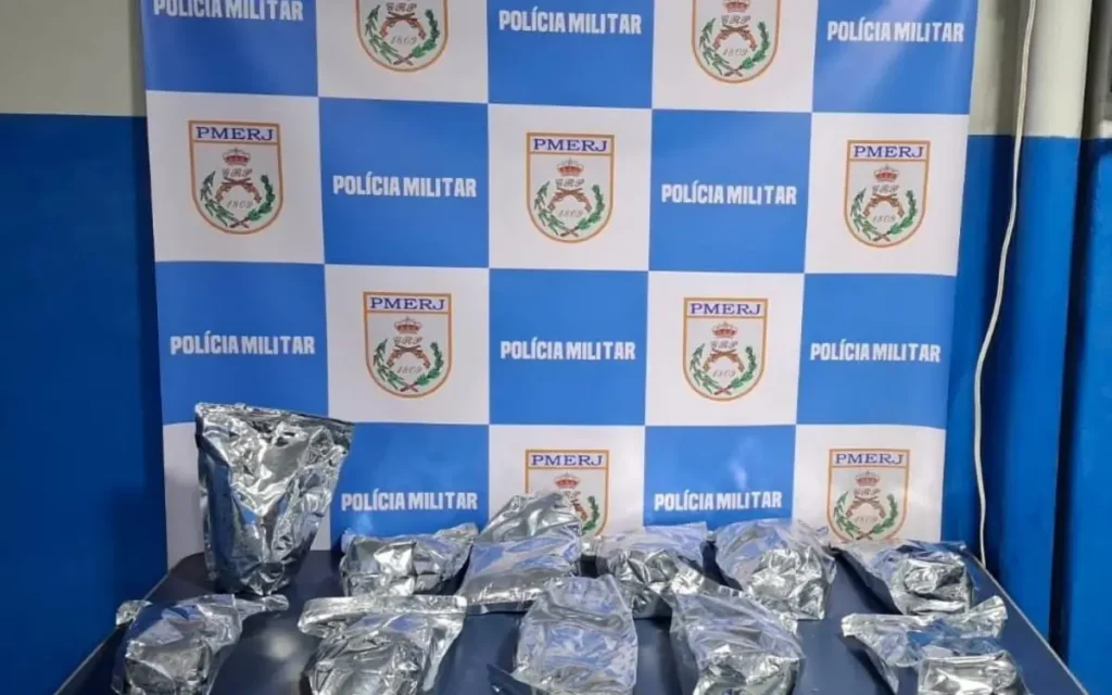 Uma mulher com cocaína na Rodoviária Novo Rio