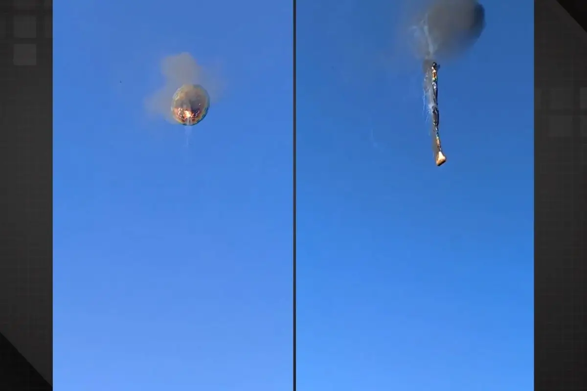 balão de turismo cai em Santa Catarina