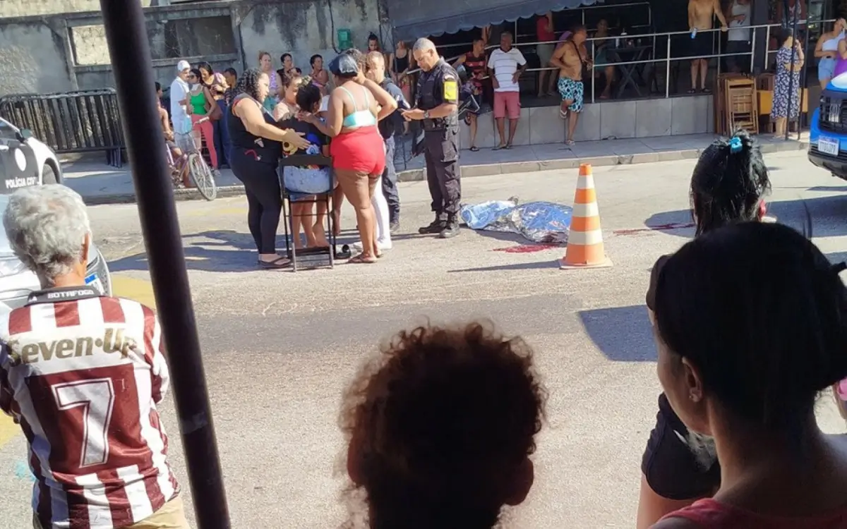 morte a tiros na Estrada da Cancela Preta
