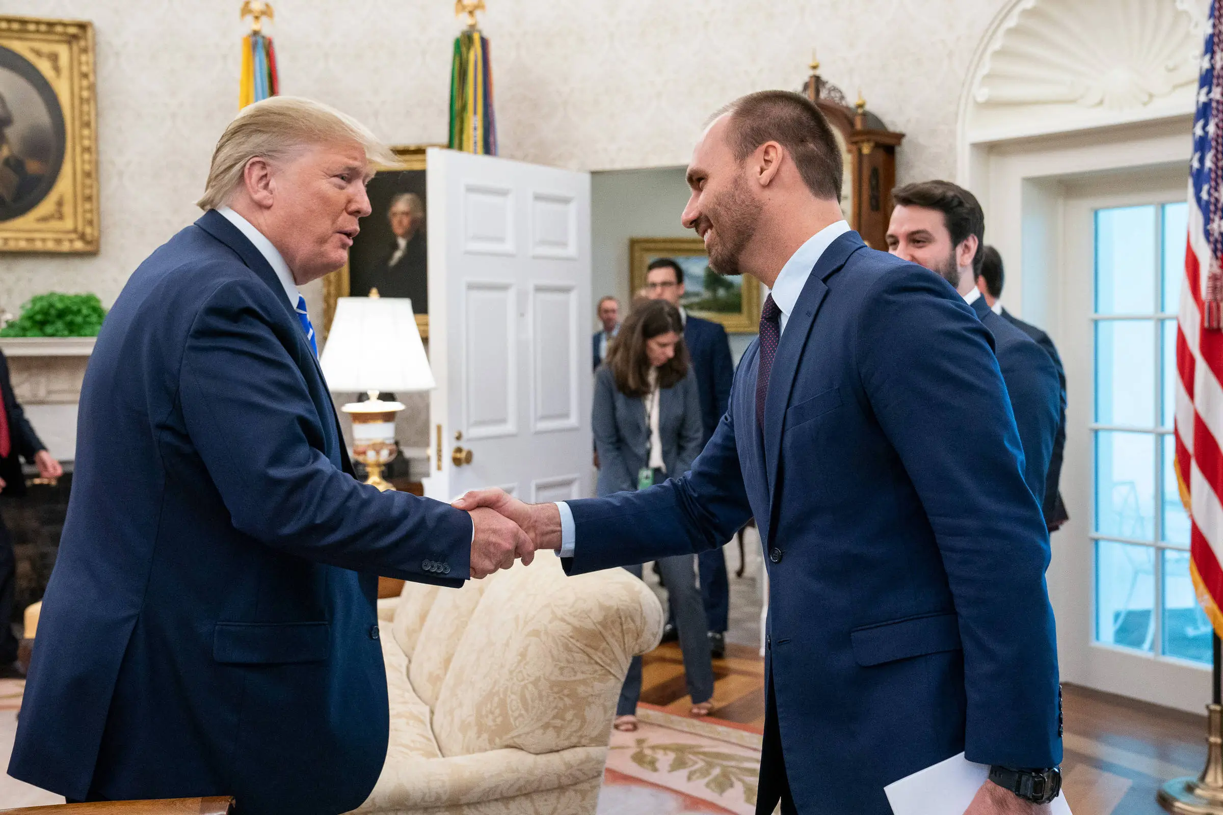 Eduardo Bolsonaro e Donald Trump