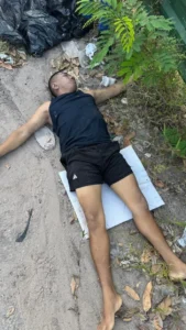 homem é achado morto com droga no bolso