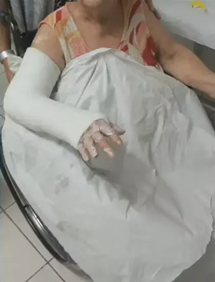 Idosa agredida na Ilha do Governador
