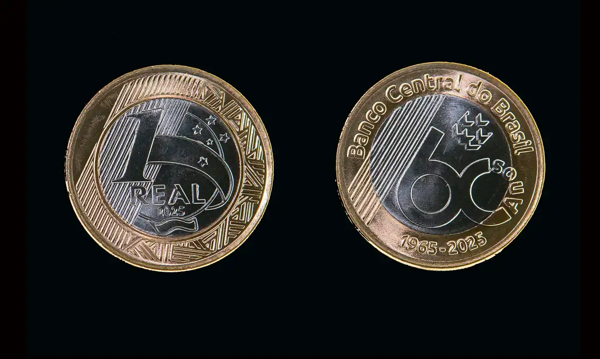 moeda comemorativa de R$ 1