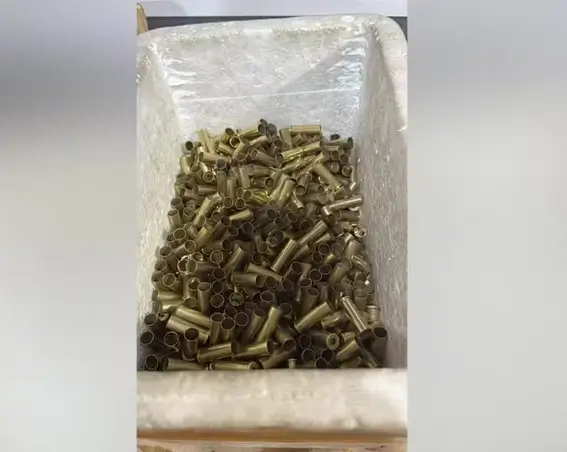 Munição encontrada na fábrica clandestina