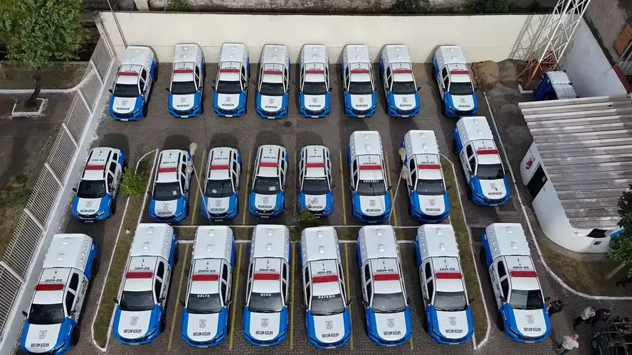 Pátio da Polícia em Volta Redonda