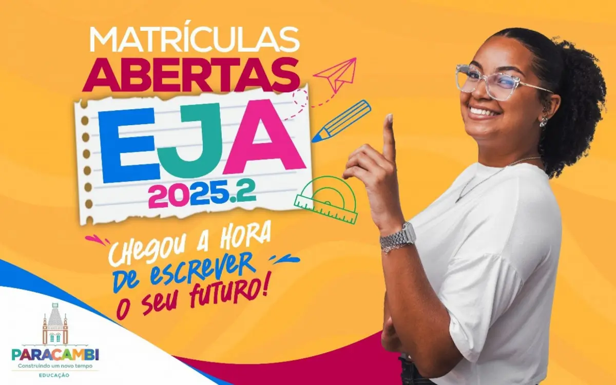 Prefeitura de Paracambi anuncia matrículas para EJA 2025.2