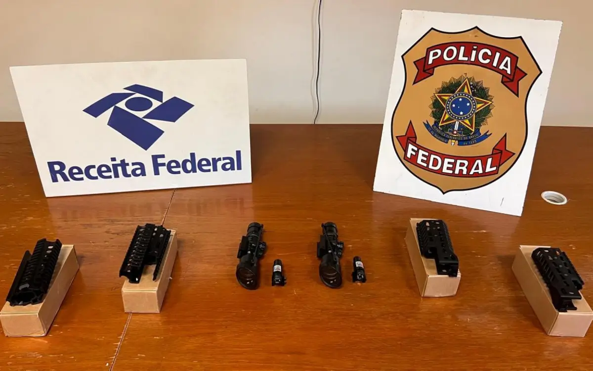 Preso homem que importava acessórios de fuzil