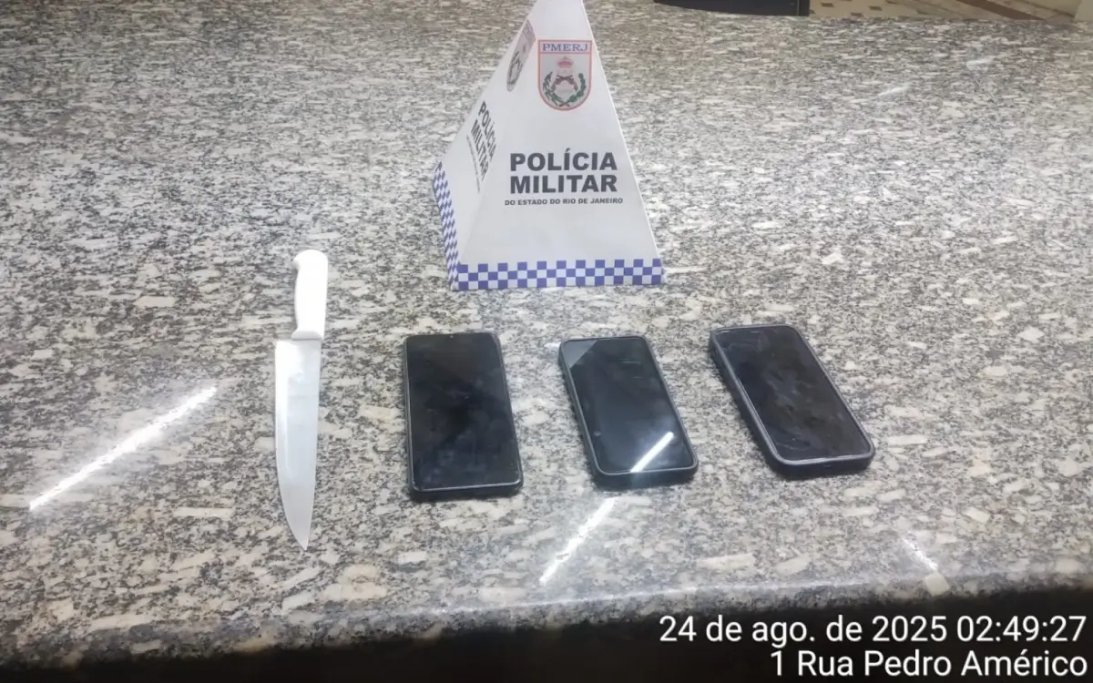 Celulares foram encontrados