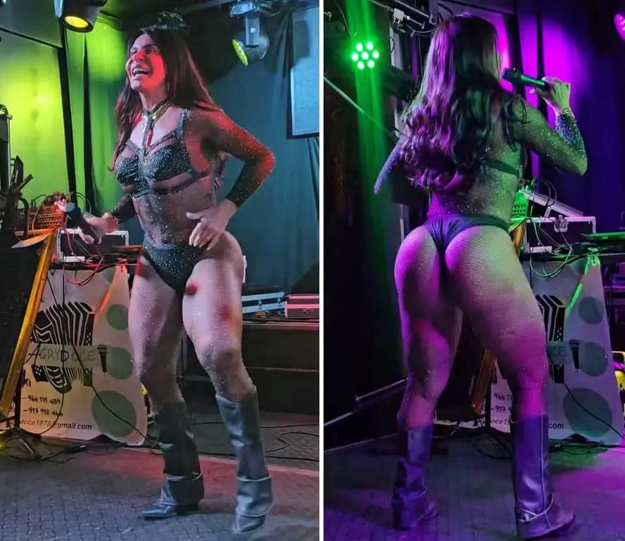 Gretchen em show em Portugal