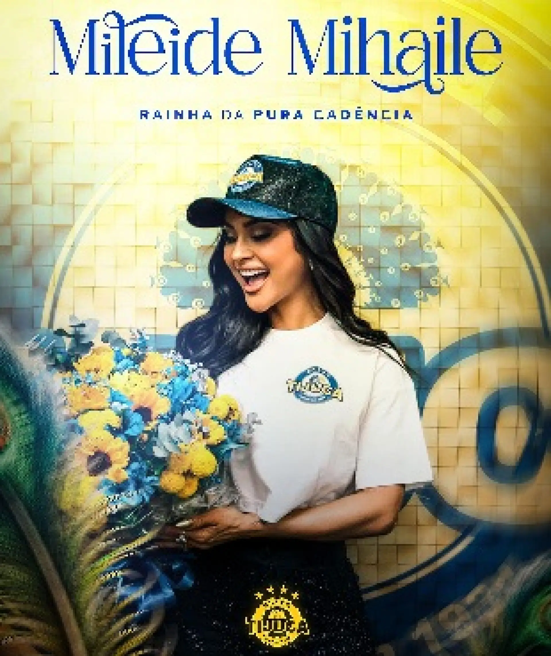 Mileide Mihaile como rainha de bateria