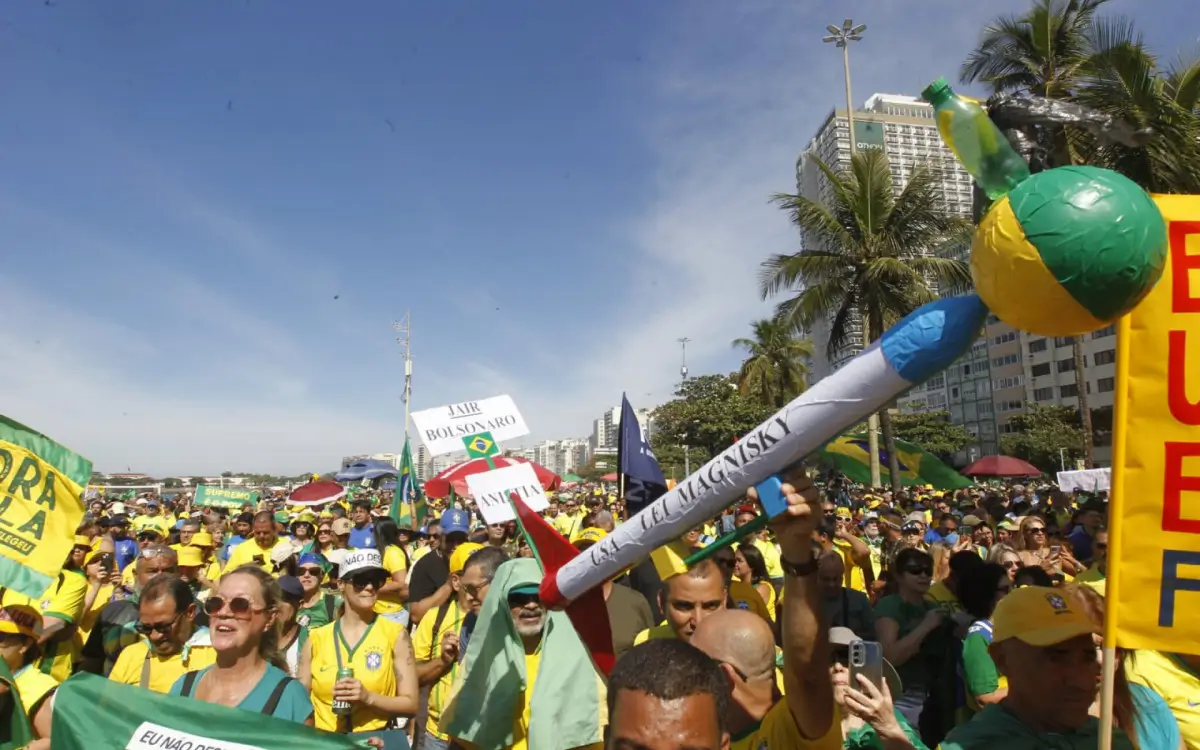 Manifestação pró-Bolsonaro