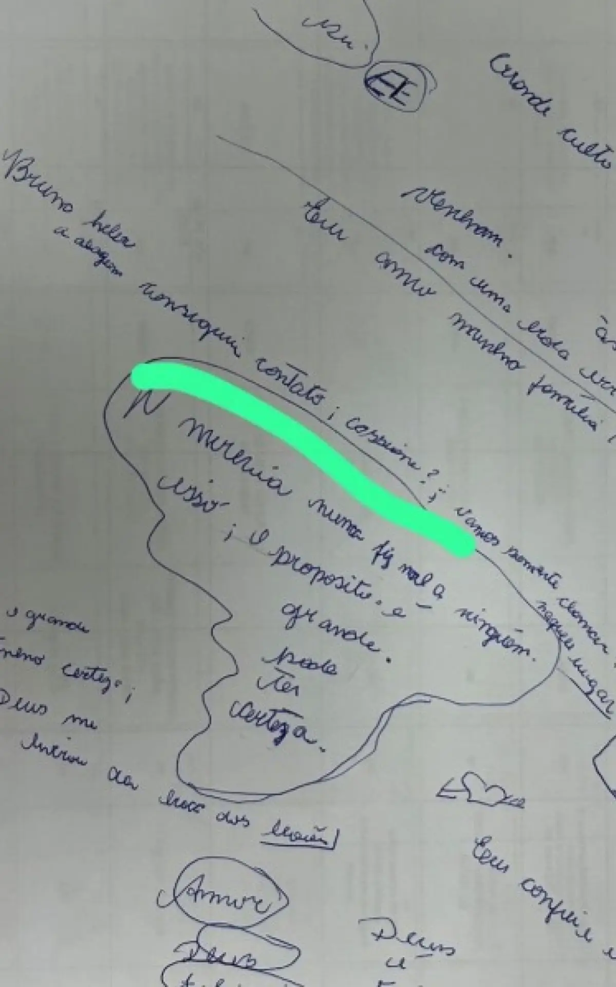 Carta escrita pela Priscila Gonçalves Sampaio