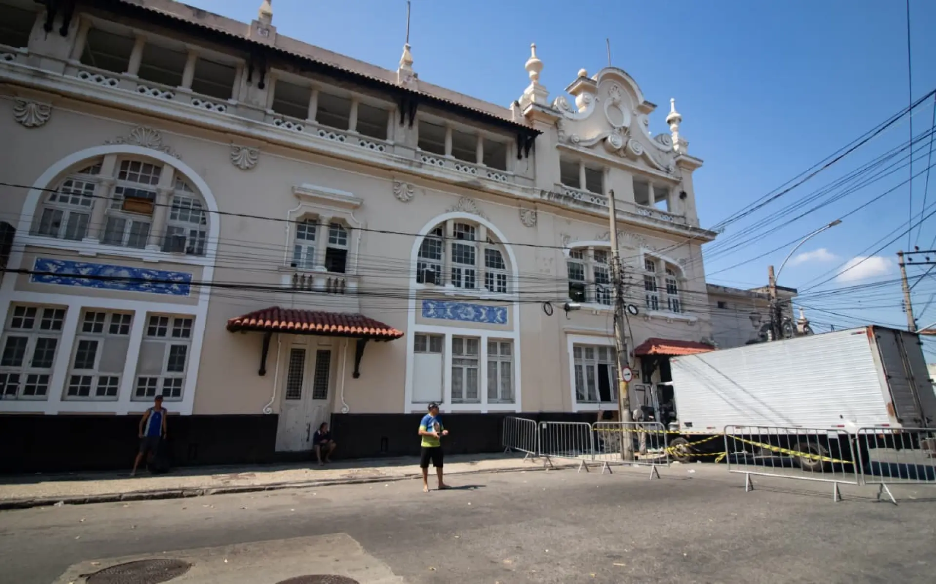 Caminhão invadiu São Januário