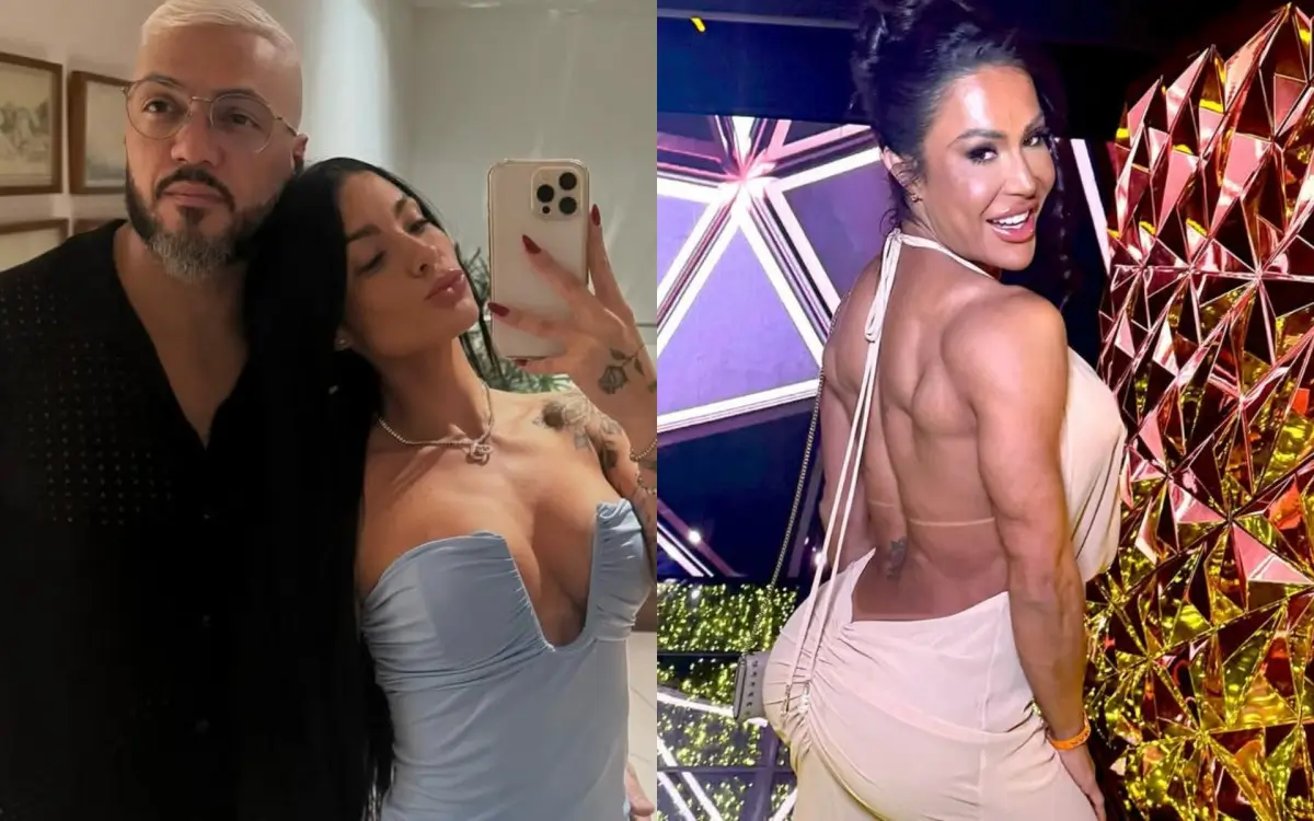 Namorada de Belo chama Gracyanne Barbosa de hipócrita