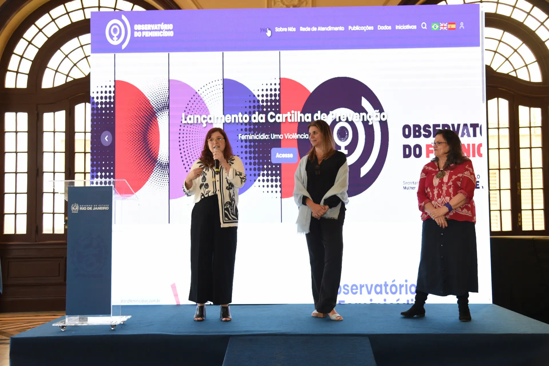Lançamento da plataforma do Observatório do Feminicídio